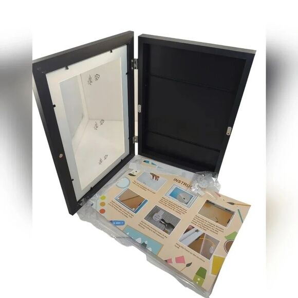 Shadow Box Wooden and Plexiglass New Black Hanging or Table Set up Weddi… - Picture 16 of 16